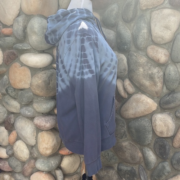 Old Navy Classic Blue Tye Dye Hooded Sweatshirt Large - Picture 6 of 9